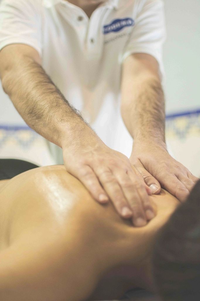 A spa treatment room prepared for a guest