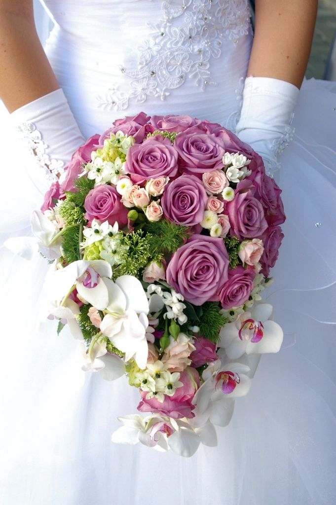 A table laid for a wedding reception
